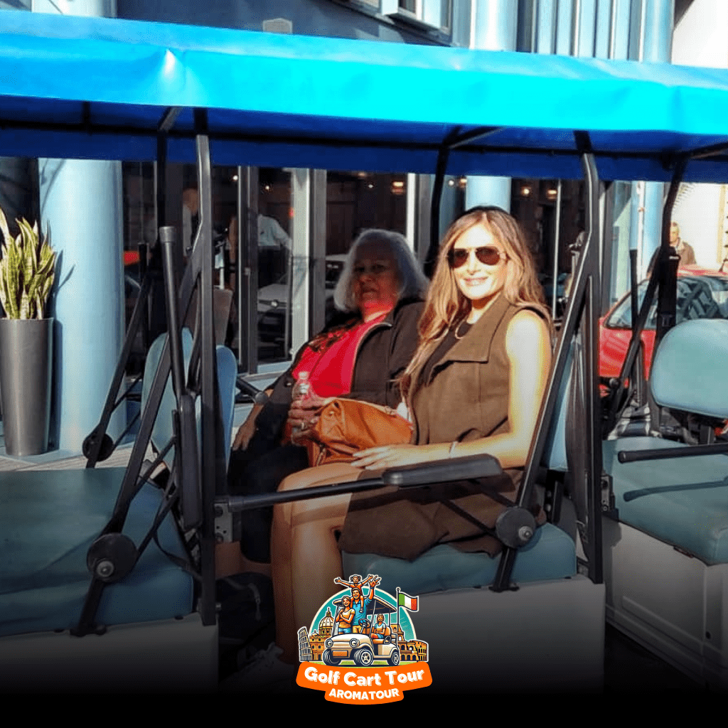 golf cart tour rome - riding
