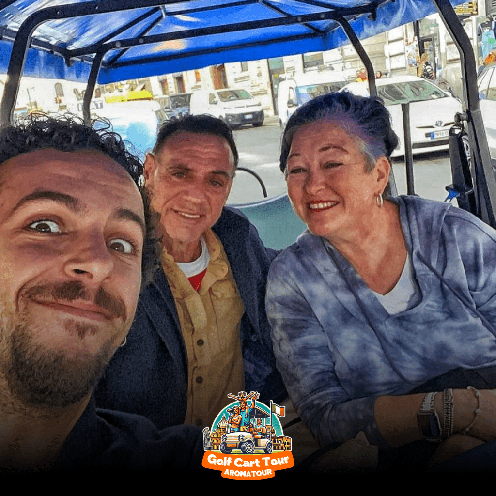 golf cart tour rome - riding