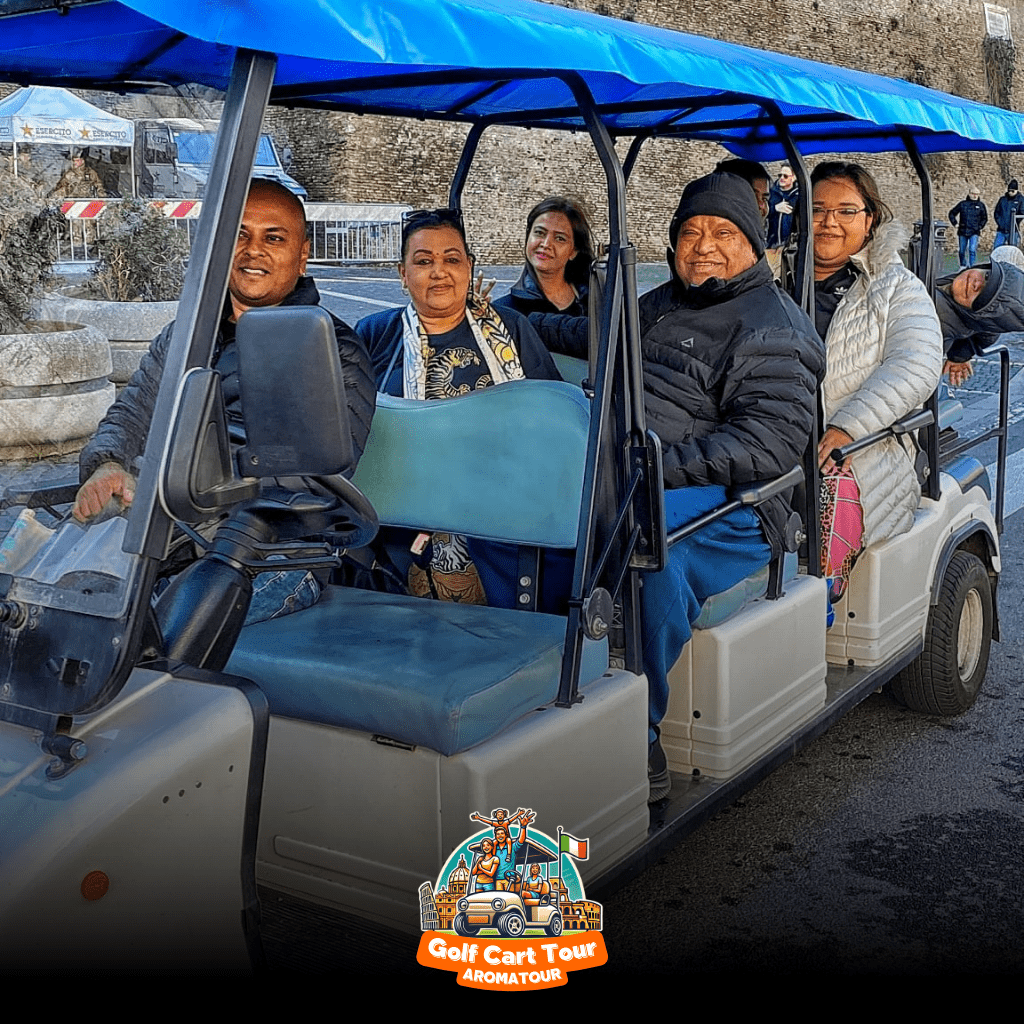 golf cart tour rome - riding