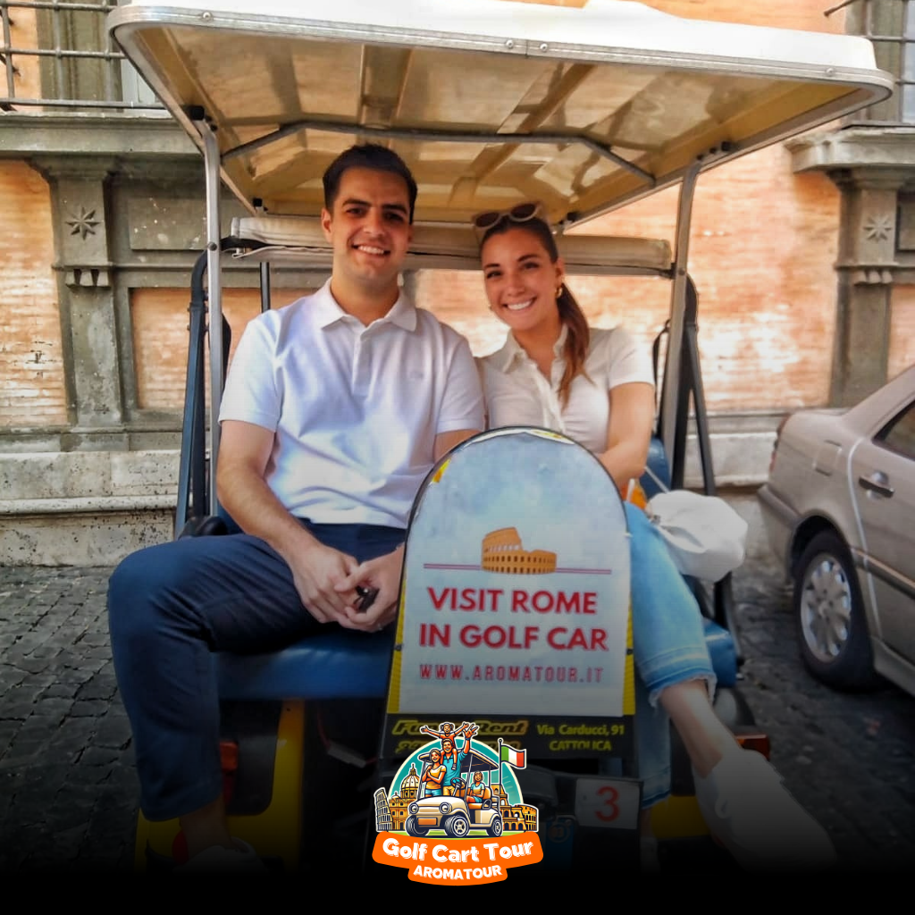 golf cart tour rome - riding