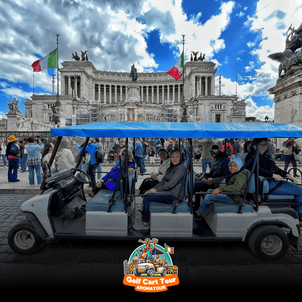 golf cart tour rome - riding