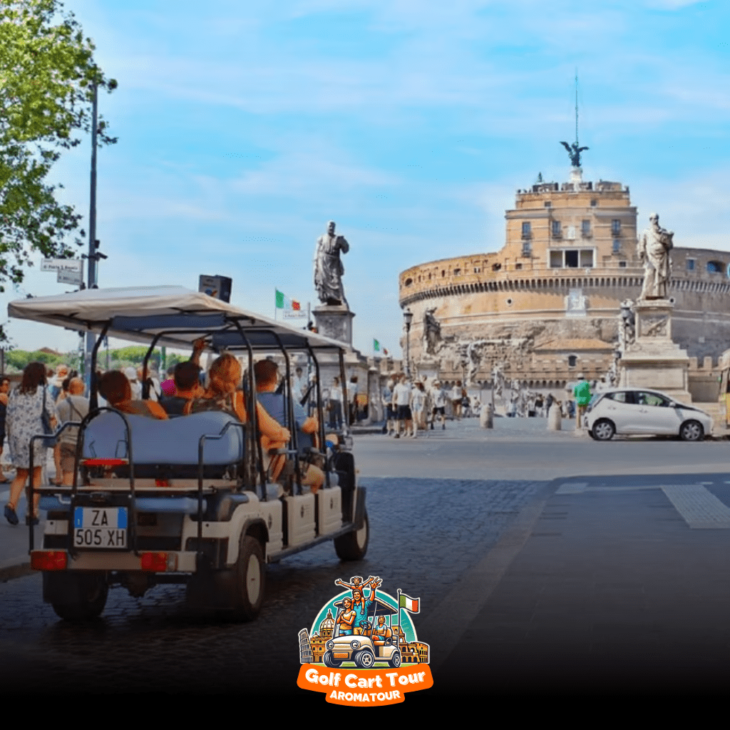 golf cart tour rome - riding