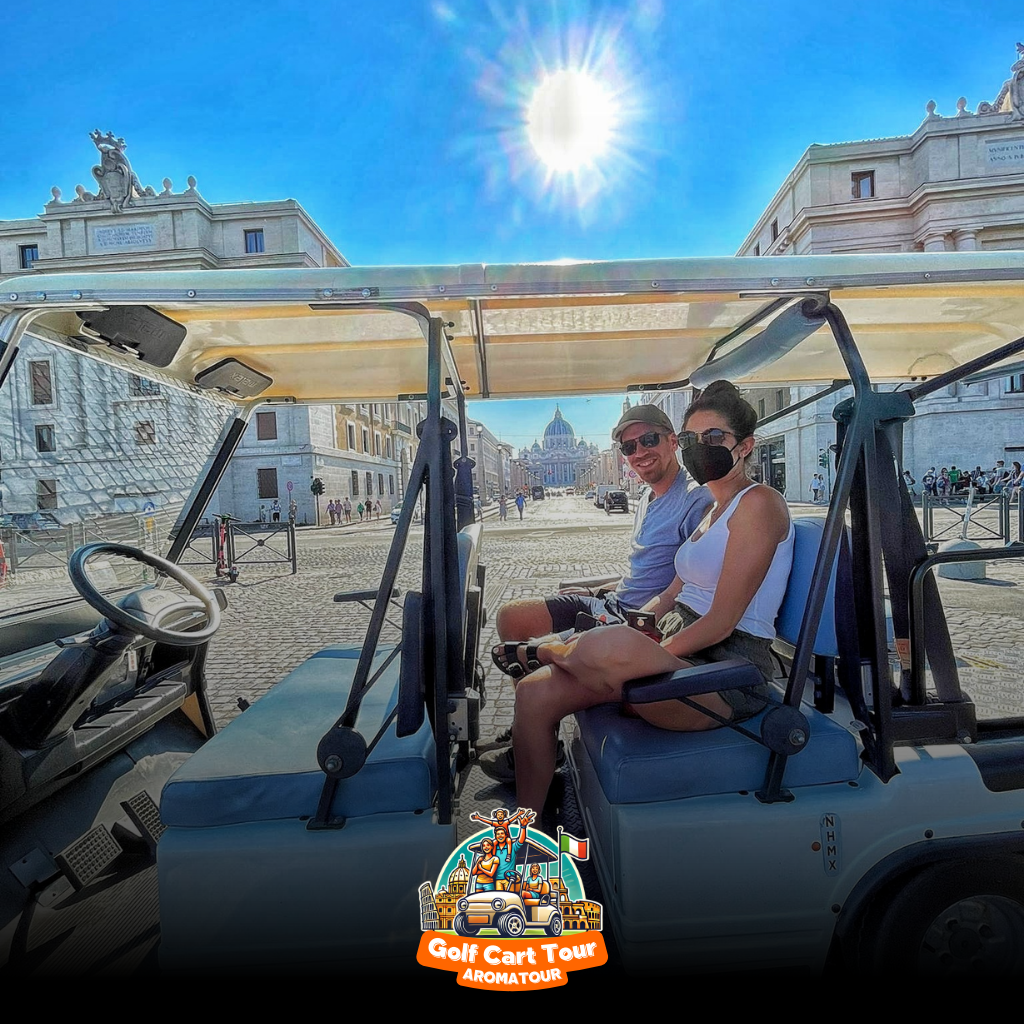 golf cart tour rome - riding