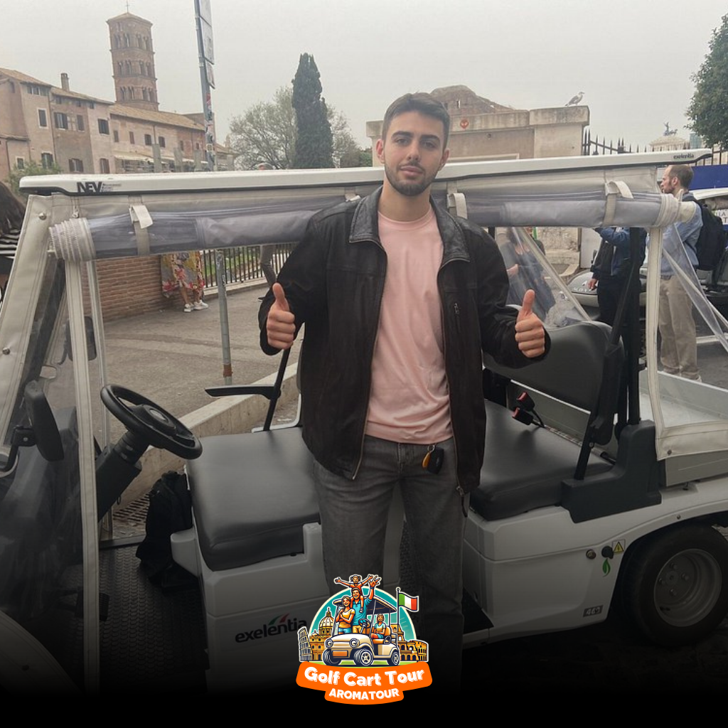 golf cart tour rome - riding