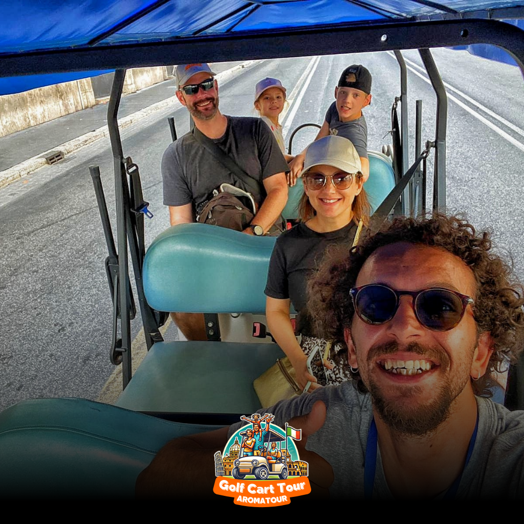 golf cart tour rome - riding