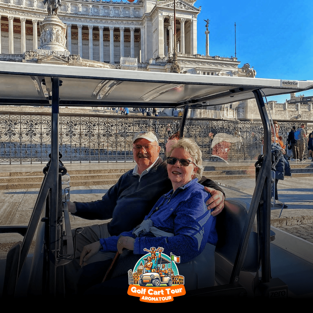 golf cart tour rome - riding