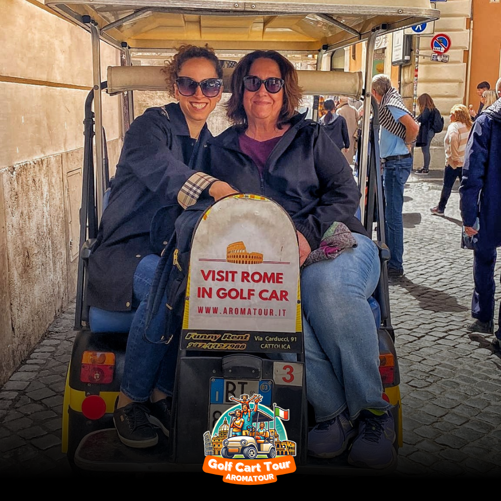 golf cart tour rome - riding