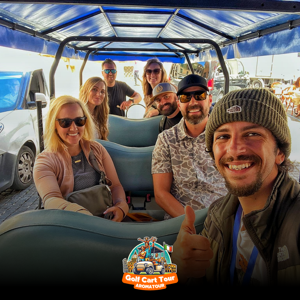 golf cart tour rome - riding