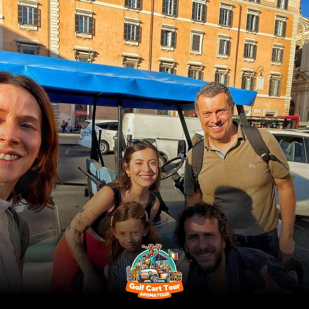 golf cart tour rome - riding